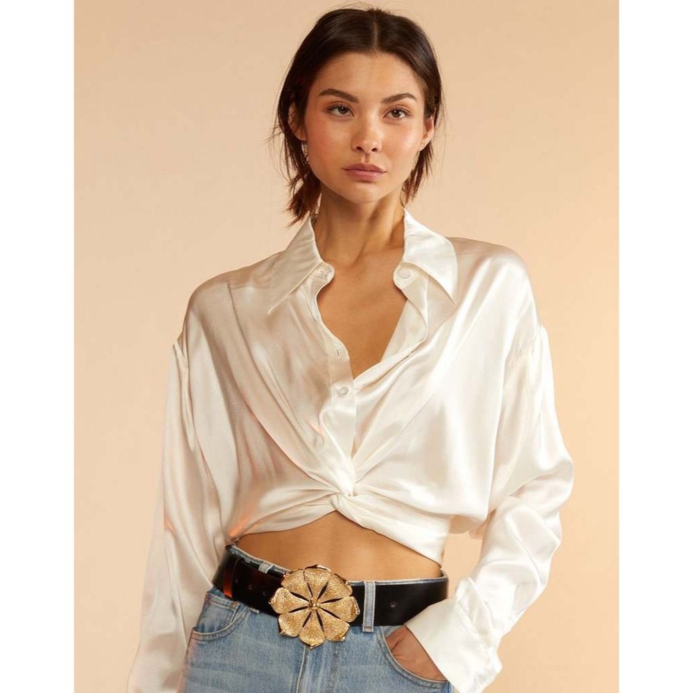 NWT Cynthia Rowley Silk Top